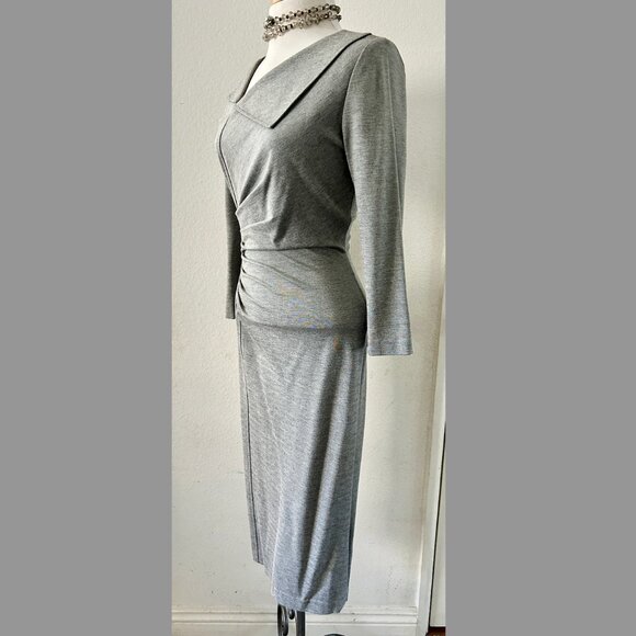 Vintage Y2K le chateau gray Midi dress XS - Picture 3 of 9